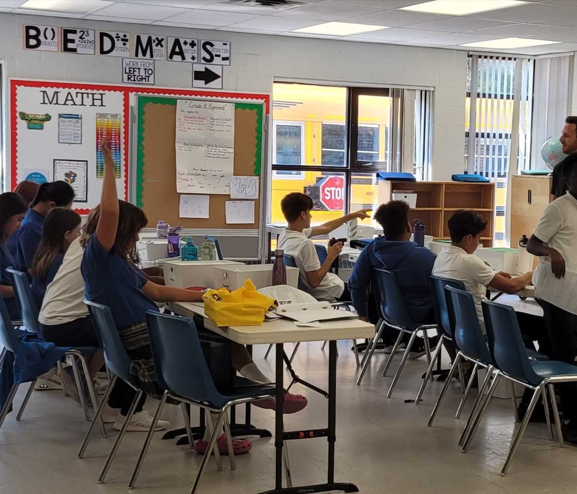 classroom with students